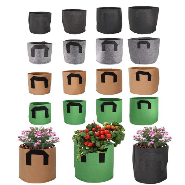 planters & pots 1-10 gallon color mixed durable growth bag non-woven inflatable with handle fabric basin vegetable and flower growing contai
planters & pots 1-10 gallon color mixed durable growth bag non-woven inflatable with handle fabric basin vegetable and flower growing contai