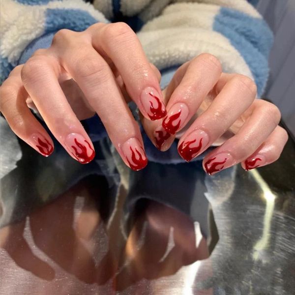 false nails 24pcs red wine wear long paragraph fashion manicure patch save time wearable nail dl, Red;gold
false nails 24pcs red wine wear long paragraph fashion manicure patch save time wearable nail dl, Red;gold
