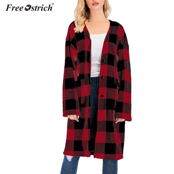 women's jackets ostrich 2021 autumn jacket women v neck button long sleeve plaid coats slim casual outwear coat n7, Black;brown
women's jackets ostrich 2021 autumn jacket women v neck button long sleeve plaid coats slim casual outwear coat n7, Black;brown