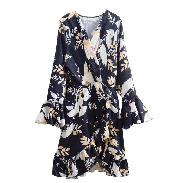 fashion high waist bohemia printed dress women's v-neck flared sleeve vacation beach short dress irregular printed mini, Black;gray
fashion high waist bohemia printed dress women's v-neck flared sleeve vacation beach short dress irregular printed mini, Black;gray