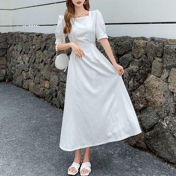 new arrival fashion beach solid long women vintage elegant summer temperament comfortable outdoor lovely a-line dress q8cc, White;black
new arrival fashion beach solid long women vintage elegant summer temperament comfortable outdoor lovely a-line dress q8cc, White;black