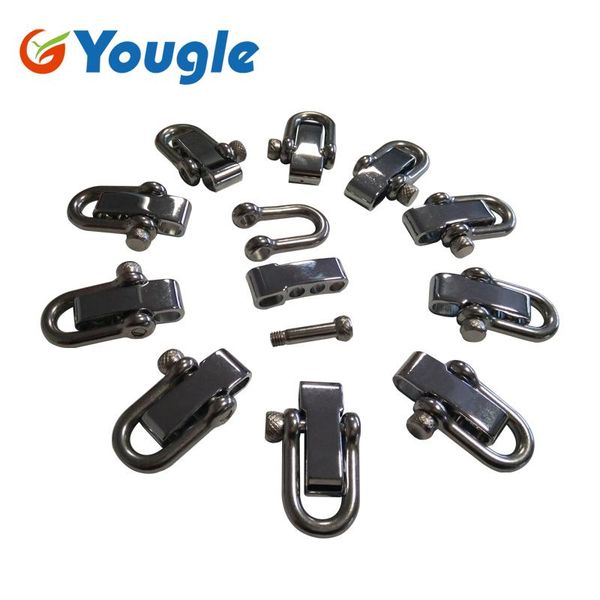 yougle adjustable u-shaped o-shaped hand polished stainless steel shackle buckle for paracord 10pcs/lot
yougle adjustable u-shaped o-shaped hand polished stainless steel shackle buckle for paracord 10pcs/lot