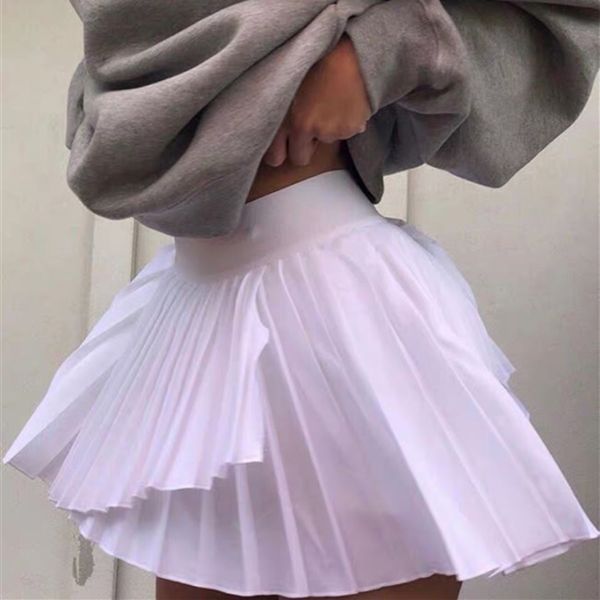 simple high waist solid tennis sports pleated skirt with shorts women harajuku black white plus size mini teenagers skirts
simple high waist solid tennis sports pleated skirt with shorts women harajuku black white plus size mini teenagers skirts