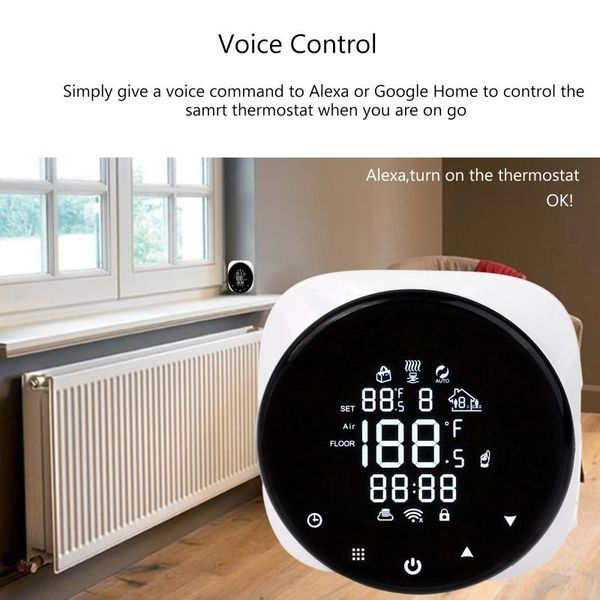 smart home control wifi thermostat 16a electric floor heating app & voice remote tuya drop
smart home control wifi thermostat 16a electric floor heating app & voice remote tuya drop