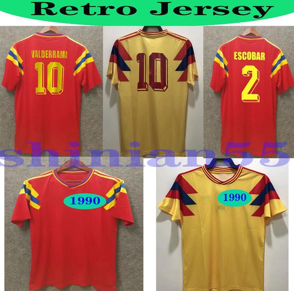 1990 valderrama retro soccer jerseys 90 escobar guerrero home away retro football shirt classic uniforms, Black;yellow
1990 valderrama retro soccer jerseys 90 escobar guerrero home away retro football shirt classic uniforms, Black;yellow