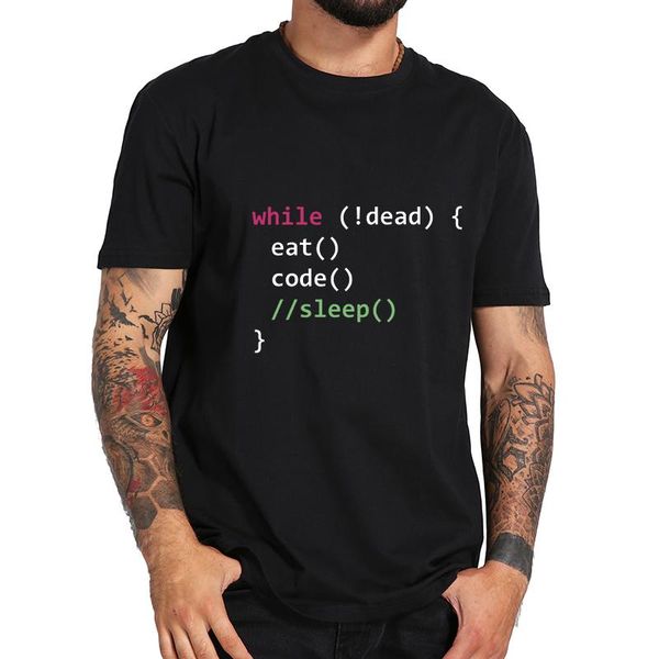 men's t-shirts computer science python programmer eats code sleep t shirt 100% cotton tee cloth t-shirt, White;black
men's t-shirts computer science python programmer eats code sleep t shirt 100% cotton tee cloth t-shirt, White;black