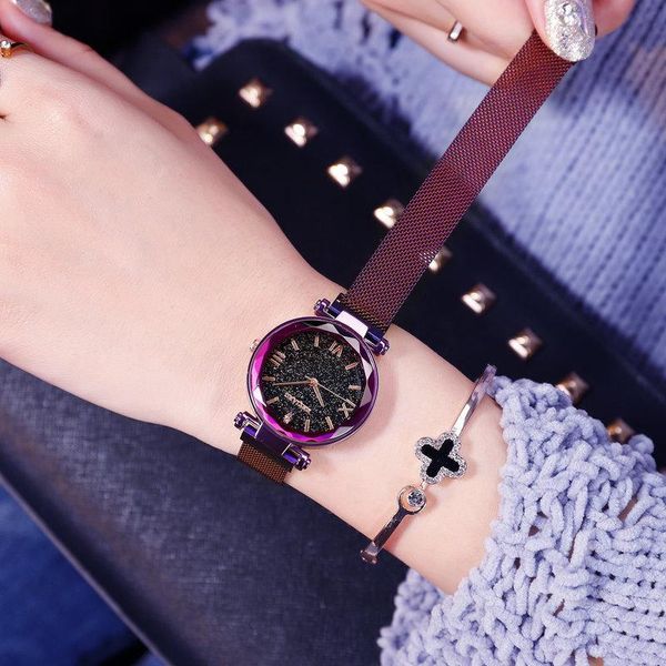 wristwatches zegarek damski 2021 fashion ladies watch polygonal dial women dress watches luxury purple starry sky magnetic female wristwatch, Slivery;brown
wristwatches zegarek damski 2021 fashion ladies watch polygonal dial women dress watches luxury purple starry sky magnetic female wristwatch, Slivery;brown