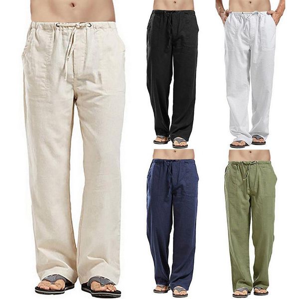 men long yoga pants men length loose jogging pants men casual solid color long pants drawstring pockets straight loose trousers, White
men long yoga pants men length loose jogging pants men casual solid color long pants drawstring pockets straight loose trousers, White