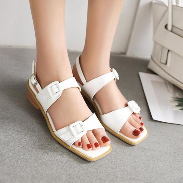 sandals pqecfs big size 34-43 summer fashion women buckle front & rear strap square heels med 5 colors, Black
sandals pqecfs big size 34-43 summer fashion women buckle front & rear strap square heels med 5 colors, Black