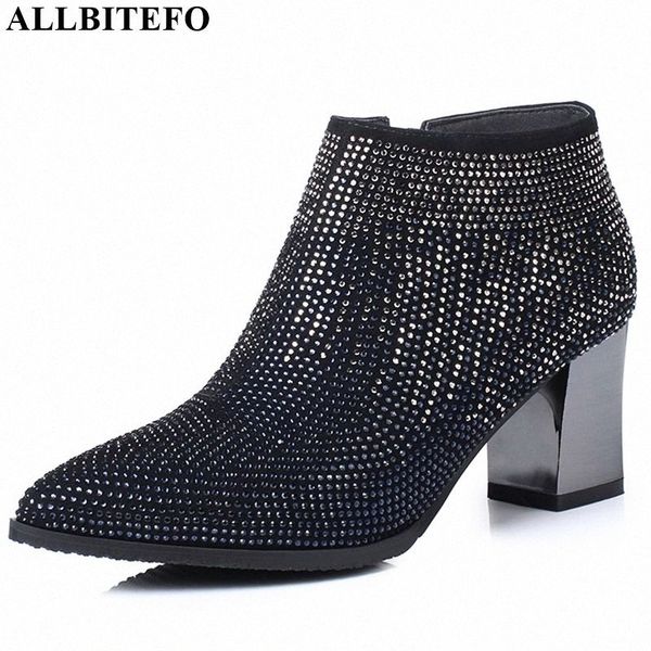 allbitefo natural genuine leather women boots water drill decoration comfortable ankle boots autumn winter fashion s3cr#, Black
allbitefo natural genuine leather women boots water drill decoration comfortable ankle boots autumn winter fashion s3cr#, Black