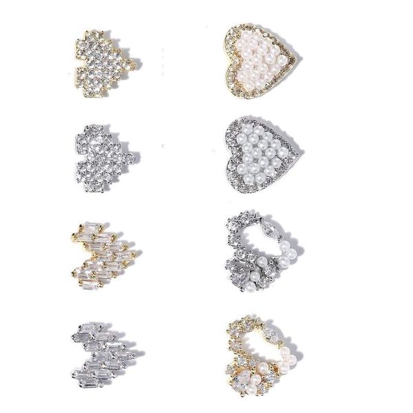 nail art decorations 8 pcs sweet jewelry pendants glitter 3d heart rhinestones with pearl alloy, Silver;gold
nail art decorations 8 pcs sweet jewelry pendants glitter 3d heart rhinestones with pearl alloy, Silver;gold