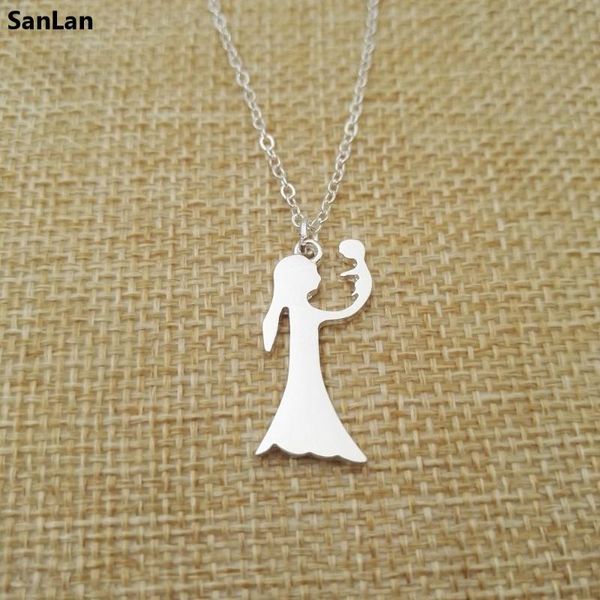 pendant necklaces fashion family love mother's day gift women jewelry mother child mama necklace woman sanlan, Silver
pendant necklaces fashion family love mother's day gift women jewelry mother child mama necklace woman sanlan, Silver