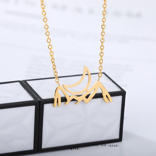 pendant necklaces mountain and moon necklace hollow gold stainless steel jewelry for women girls gift to girlfriend mom fashion, Silver
pendant necklaces mountain and moon necklace hollow gold stainless steel jewelry for women girls gift to girlfriend mom fashion, Silver