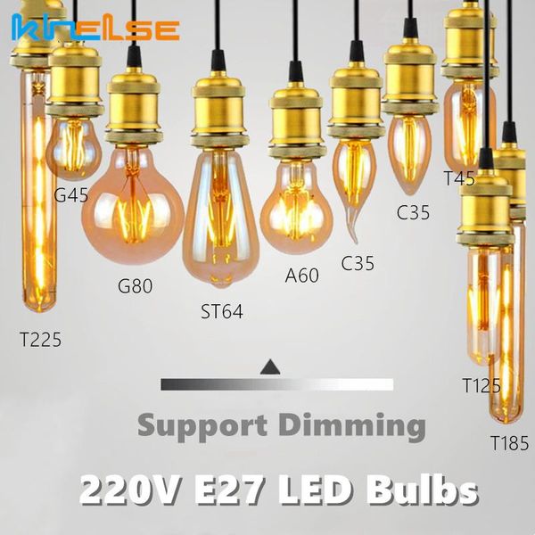 bulbs e27 retro edison led filament bulb lamp 220v vintage dimmable glass light c35 a60 g80 g95 g125 st64 t45 t125 t185 t225 t300
bulbs e27 retro edison led filament bulb lamp 220v vintage dimmable glass light c35 a60 g80 g95 g125 st64 t45 t125 t185 t225 t300