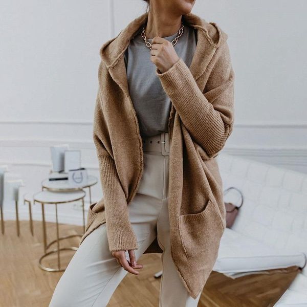 women's knits & tees autumn and winter solid color casual long-sleeved hoodie jacket ladies' cardigan cloak from s to xl, White
women's knits & tees autumn and winter solid color casual long-sleeved hoodie jacket ladies' cardigan cloak from s to xl, White