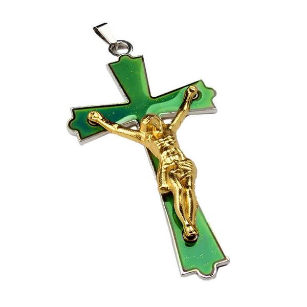 jus cross pendant temperature sensitive mood color changing necklace stainls steel chain, Silver
jus cross pendant temperature sensitive mood color changing necklace stainls steel chain, Silver