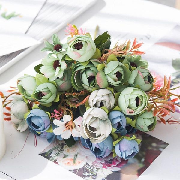 artificial flower silk rose daisy hybrid bouquet vases for home table decor wedding decoration fake flowers
artificial flower silk rose daisy hybrid bouquet vases for home table decor wedding decoration fake flowers