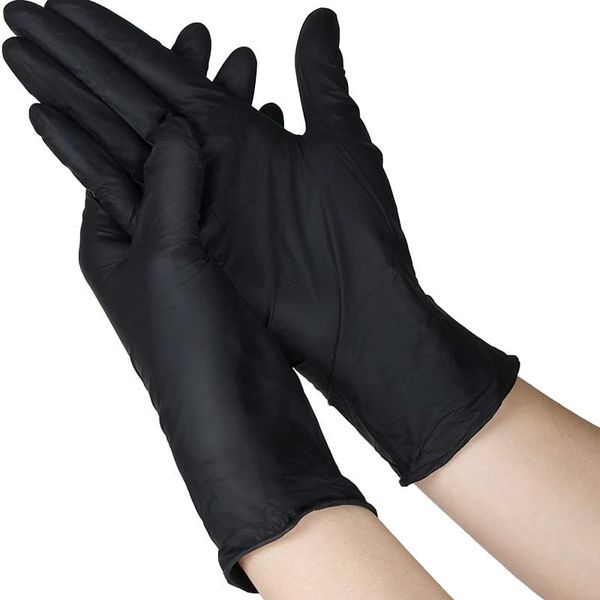 disposable gloves 100 pcs/set nitrile oil and acid resistant thickened multi-purpose black sterile kitchen
disposable gloves 100 pcs/set nitrile oil and acid resistant thickened multi-purpose black sterile kitchen