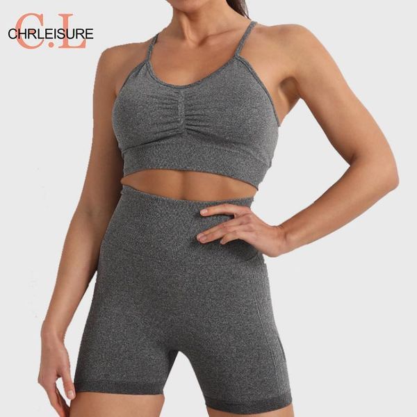 women's tracksuits chrleisure short sets women tracksuit fashion casual sports suit woman 2 pieces summer of and bras, Gray
women's tracksuits chrleisure short sets women tracksuit fashion casual sports suit woman 2 pieces summer of and bras, Gray