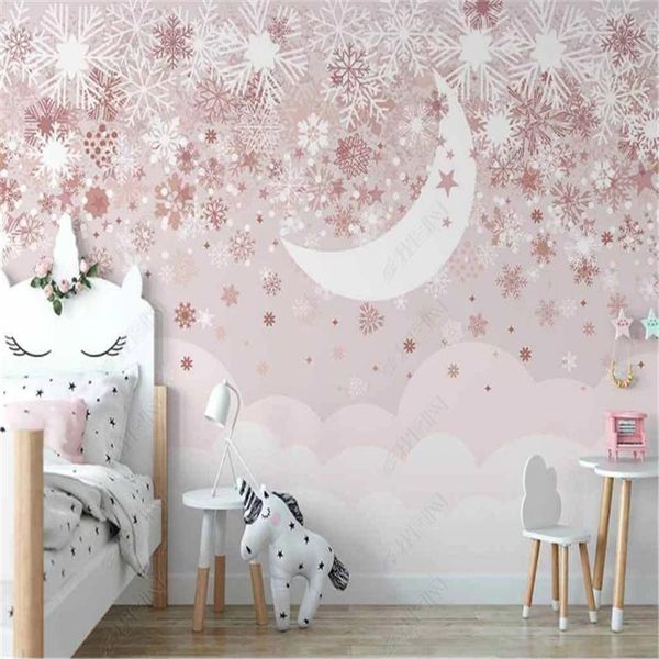 wallpapers nordic pink clouds snow stars moon children's room background mural wallpaper 3d wall papers home decor papel de parede
wallpapers nordic pink clouds snow stars moon children's room background mural wallpaper 3d wall papers home decor papel de parede