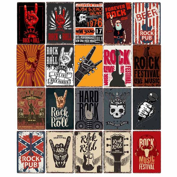vintage rock and roll sign music jazz poster bar wall decoration metal plaques home decor 20x30cm
vintage rock and roll sign music jazz poster bar wall decoration metal plaques home decor 20x30cm