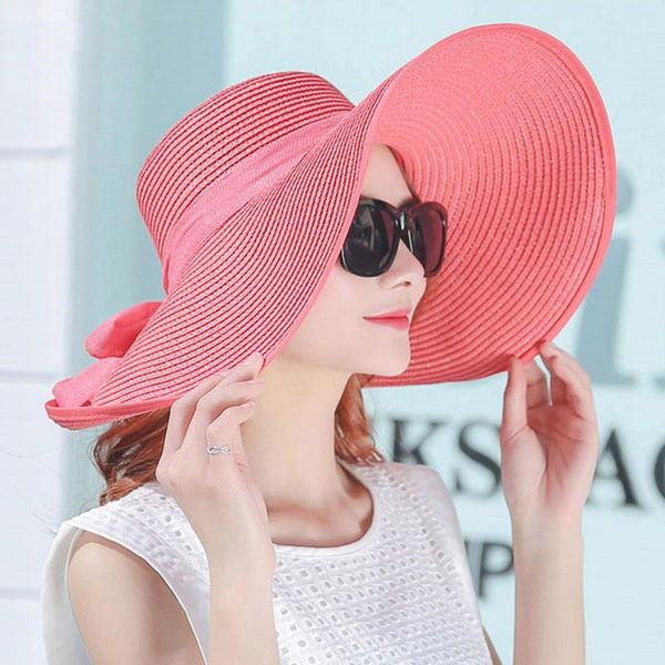 outdoor hats fashion women summer foldable wide large brim beach sun straw cap elegant caps thj99, Black;white
outdoor hats fashion women summer foldable wide large brim beach sun straw cap elegant caps thj99, Black;white