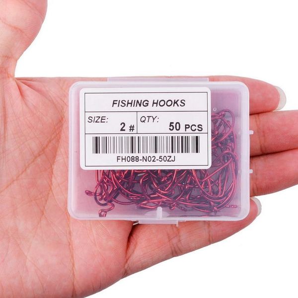 50pcs/ box red high-carbon steel fishing hooks 5/0#-6# crank fishing hook lure worm pesca for soft bait fish tackle acc jllxan
50pcs/ box red high-carbon steel fishing hooks 5/0#-6# crank fishing hook lure worm pesca for soft bait fish tackle acc jllxan