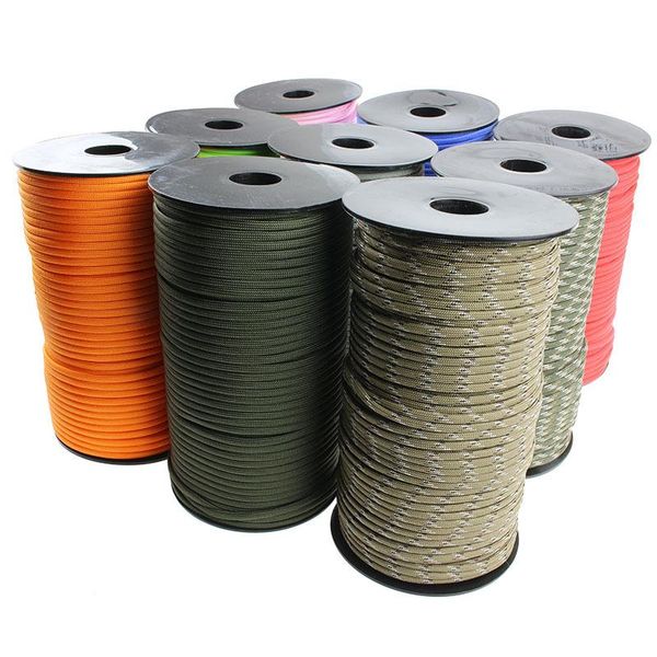 outdoor gadgets 7 core parachute cord 100m 550 military standard tent paraglider rope paracord for camping hiking survival equipment
outdoor gadgets 7 core parachute cord 100m 550 military standard tent paraglider rope paracord for camping hiking survival equipment