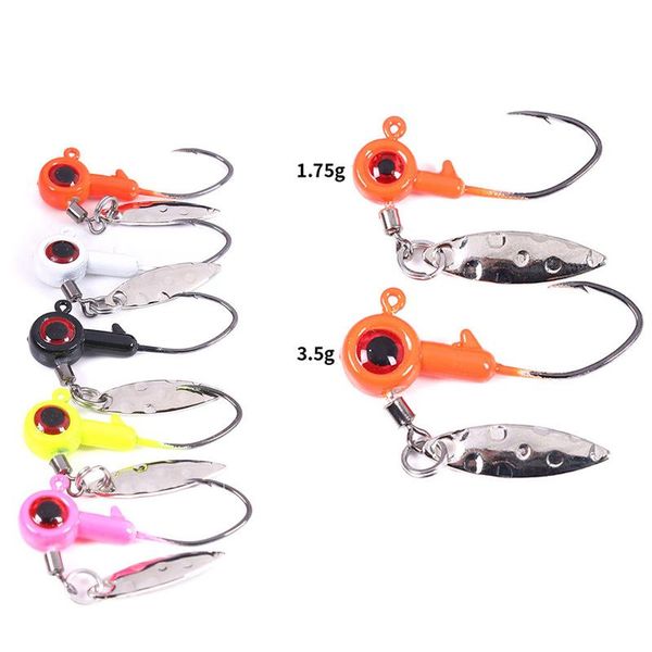 5pcs/pack new slow jig head fishing hook 1.75g 3.5g exposed lead jig head barbed hook lure jigging fishing tackle
5pcs/pack new slow jig head fishing hook 1.75g 3.5g exposed lead jig head barbed hook lure jigging fishing tackle
