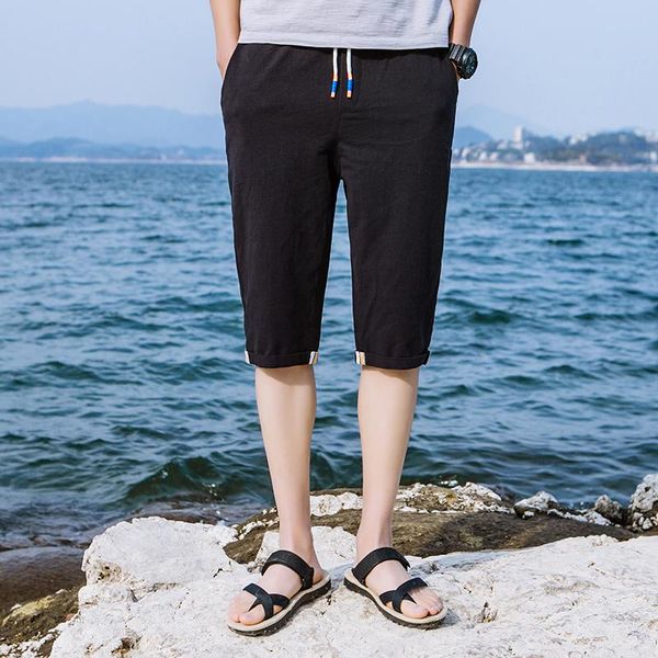 men's pants shorts for men 5 minutes cotton beach summer sports slacks breeches, Black
men's pants shorts for men 5 minutes cotton beach summer sports slacks breeches, Black