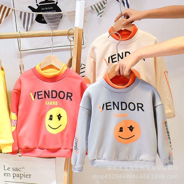 new long sleeve t-shirt shirt cotton base 2021 spring korean cartoon children's round neck top, Black;white
new long sleeve t-shirt shirt cotton base 2021 spring korean cartoon children's round neck top, Black;white