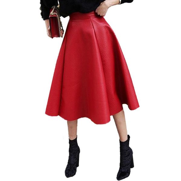 skirts summer faux leather skirt pleated women high waist swing long midi for womens spring autumn solid black party
skirts summer faux leather skirt pleated women high waist swing long midi for womens spring autumn solid black party