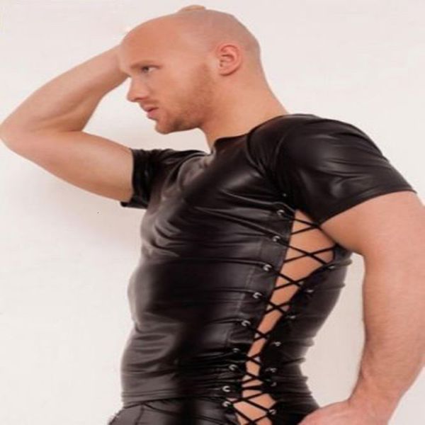 2021 new latex t shirt men pvc leather vests lingerie nightclub costume gay underwear wet look fetish bondage tee ym1k, White
2021 new latex t shirt men pvc leather vests lingerie nightclub costume gay underwear wet look fetish bondage tee ym1k, White