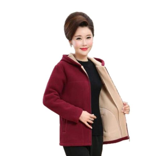 women's jackets middle-aged women winter plus velvet warm solid color coat large size 5xl slim fleece short hooded, Black;brown
women's jackets middle-aged women winter plus velvet warm solid color coat large size 5xl slim fleece short hooded, Black;brown