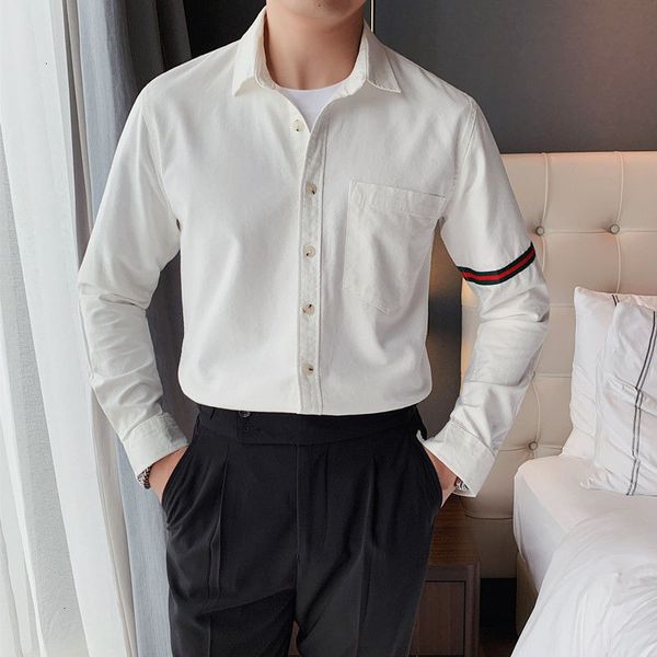 men's casual shirts 2021 fashion men's black and white casual sweater stripe long sleeve shirt formal, White;black
men's casual shirts 2021 fashion men's black and white casual sweater stripe long sleeve shirt formal, White;black