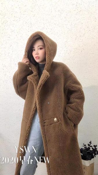women's fur & faux m family high-end teddy bear coat silhouette medium and long alpaca wool star warm winter, Black
women's fur & faux m family high-end teddy bear coat silhouette medium and long alpaca wool star warm winter, Black