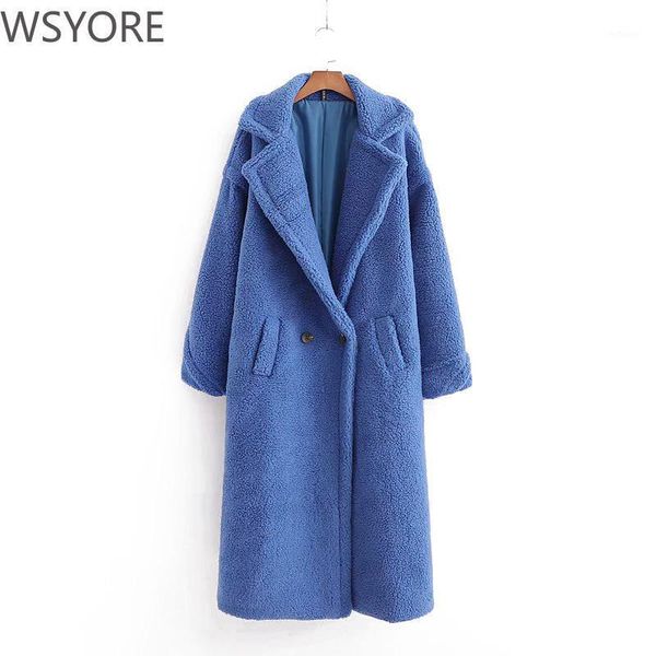 women's wool & blends 2021 winter european and american coat women fashion wild thick long imitation fur jacket lamb ns3188, Black
women's wool & blends 2021 winter european and american coat women fashion wild thick long imitation fur jacket lamb ns3188, Black