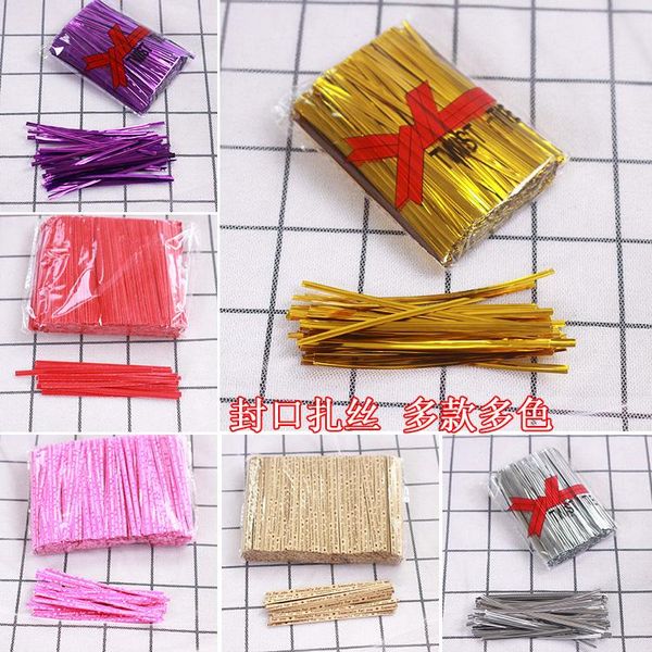 gift wrap sealing gold tie metal wire bread bag pack 10cm
gift wrap sealing gold tie metal wire bread bag pack 10cm