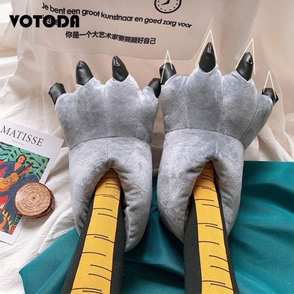 slippers winter home cartoon plush slipper women indoor furry dinosaur claw slides men nonslip warm animal flip flop kids funny shoes, Black
slippers winter home cartoon plush slipper women indoor furry dinosaur claw slides men nonslip warm animal flip flop kids funny shoes, Black
