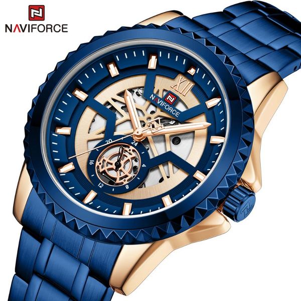 wristwatches naviforce men watches fashion causal automatic date display quartz wristwatch stainless steel band reloj relogio, Slivery;brown
wristwatches naviforce men watches fashion causal automatic date display quartz wristwatch stainless steel band reloj relogio, Slivery;brown