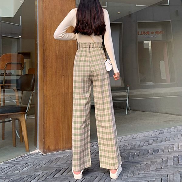 New 2021 Ins Women Oversized Wide Leg Plaid Slacks Harem Student Spring Purple Pink Long Flare Trousers Plus Sized High Waist Pants B46T, Black;white
New 2021 Ins Women Oversized Wide Leg Plaid Slacks Harem Student Spring Purple Pink Long Flare Trousers Plus Sized High Waist Pants B46T, Black;white