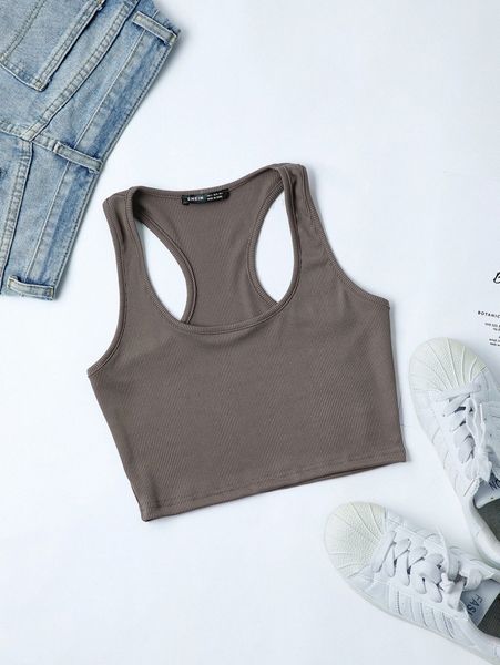 racer back crop tank q7ba#, White
racer back crop tank q7ba#, White