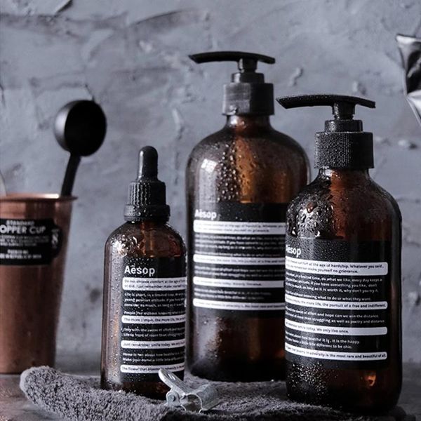 liquid soap dispenser 500ml brown bottle nordic glass shampoo for shower gel body wash hair conditioner box
liquid soap dispenser 500ml brown bottle nordic glass shampoo for shower gel body wash hair conditioner box