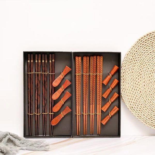 chopsticks 4 pairs of hardwood japanese style reusable hand-carved natural wood (with gift box) 23cm
chopsticks 4 pairs of hardwood japanese style reusable hand-carved natural wood (with gift box) 23cm