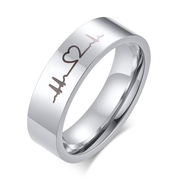 wedding rings minimalist style laser electrocardiogram couples ring titanium steel couple's love, Slivery;golden
wedding rings minimalist style laser electrocardiogram couples ring titanium steel couple's love, Slivery;golden