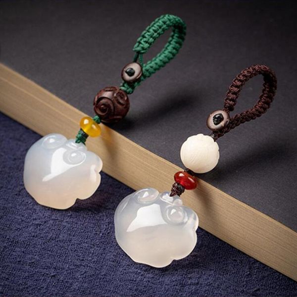 keychains hand craft natural stone chalcedony handbag purse holder lucky lock healing lotus key chains, Silver
keychains hand craft natural stone chalcedony handbag purse holder lucky lock healing lotus key chains, Silver