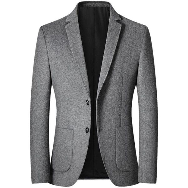 men's suits & blazers 2021 men wool and jackets autumn winter slim fit suit business casual woolen coat, White;black
men's suits & blazers 2021 men wool and jackets autumn winter slim fit suit business casual woolen coat, White;black