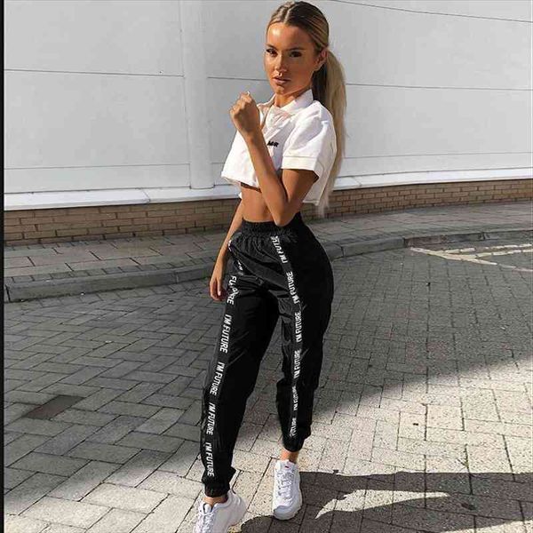 sweatpants trousers women hip hop loose jogger mujer sporting elastic waist black casual combat streetwear fashion, Black;white
sweatpants trousers women hip hop loose jogger mujer sporting elastic waist black casual combat streetwear fashion, Black;white