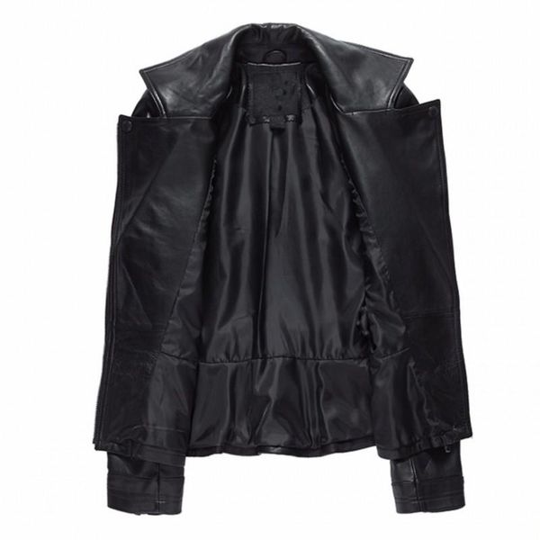 women's leather & faux plus size fashion women sheepskin natural jacket slim fit short punk genuine coat ladies moto windproof outwear, Black
women's leather & faux plus size fashion women sheepskin natural jacket slim fit short punk genuine coat ladies moto windproof outwear, Black