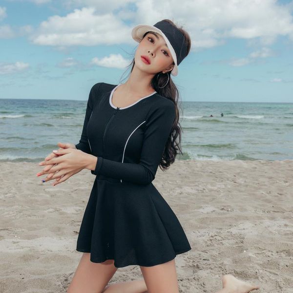 sanqi female swimsuit women's cover belly slimming conservative student one-piece skirt spring body shaping swimwear suit
sanqi female swimsuit women's cover belly slimming conservative student one-piece skirt spring body shaping swimwear suit